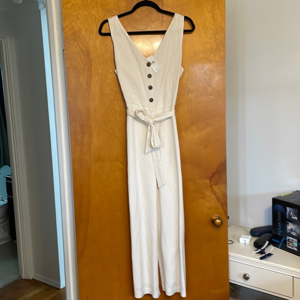 Loft Cream Jumpsuit